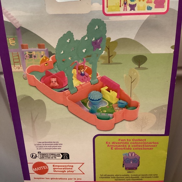 New Polly Pocket CUTIE BEAR PICNIC Mini Play Set Toy Pet and Food Theme 🧺🧸🦋 - Picture 4 of 4
